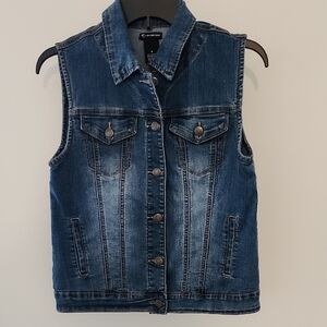 New Directions Blue Denim Vest